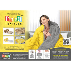 Colorful River Silver Recron Fiber Comforter Dovet