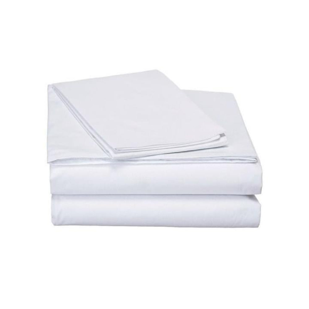 White Stripe Hotel Bad Sheet Set (Polyster Cotton)